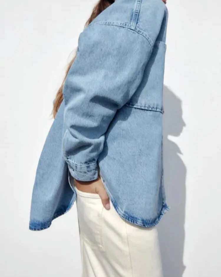 Addison Casual Denim Jacket - Image 13