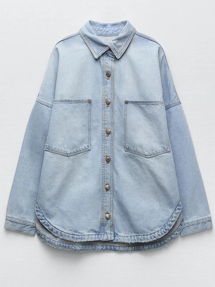 Addison Casual Denim Jacket - Image 6