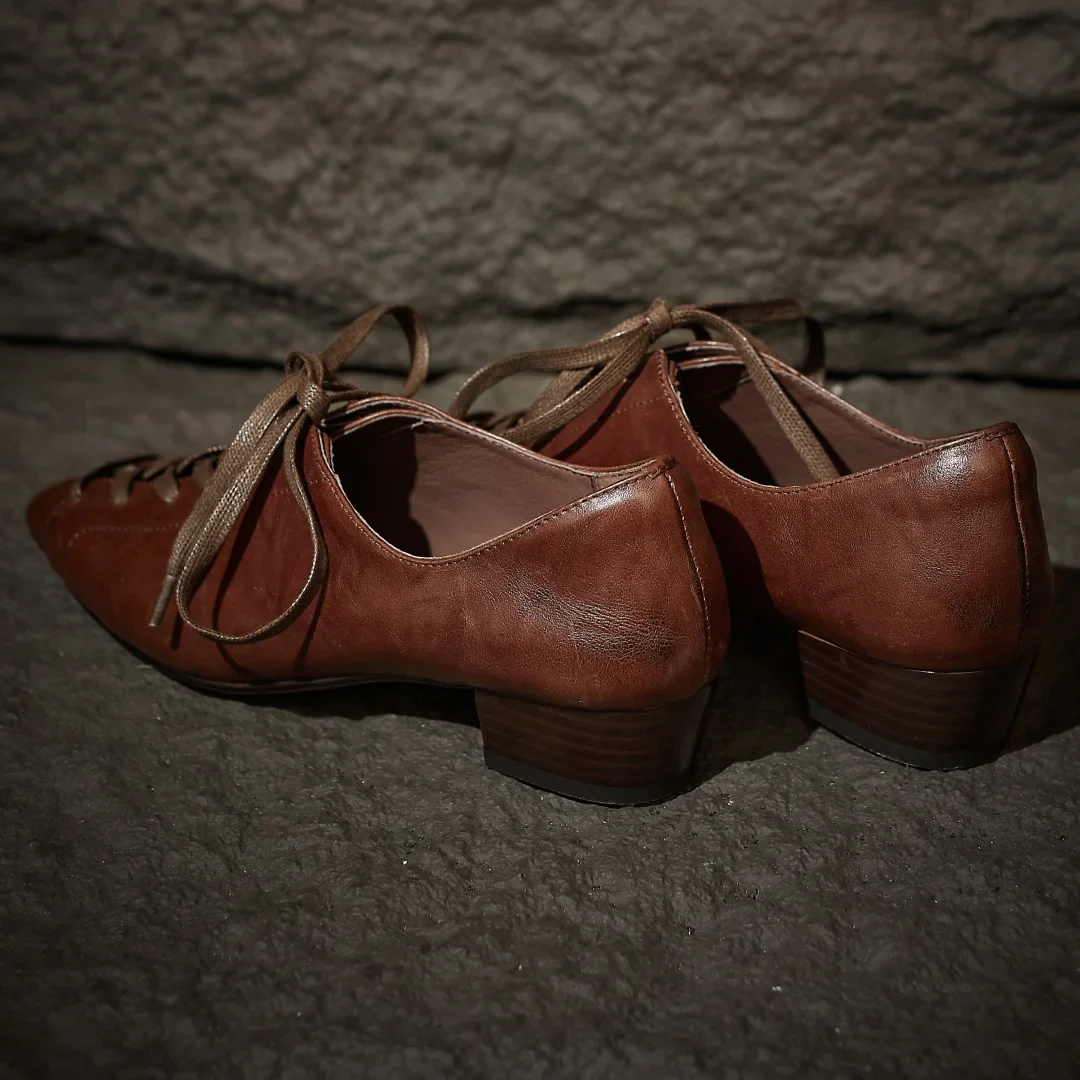 Alina Vintage Lace Oxfords - Image 11