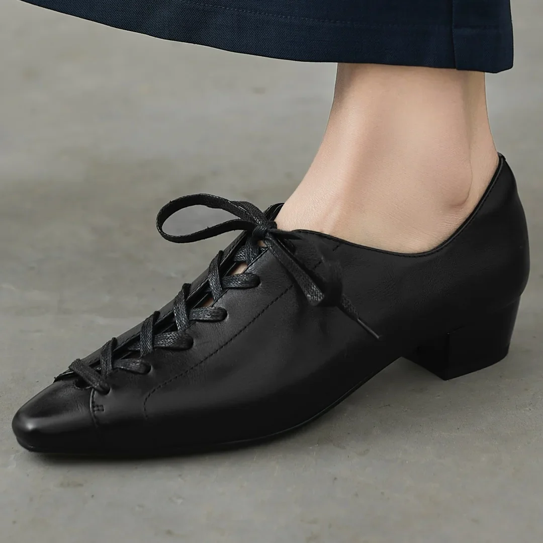 Alina Vintage Lace Oxfords - Image 7