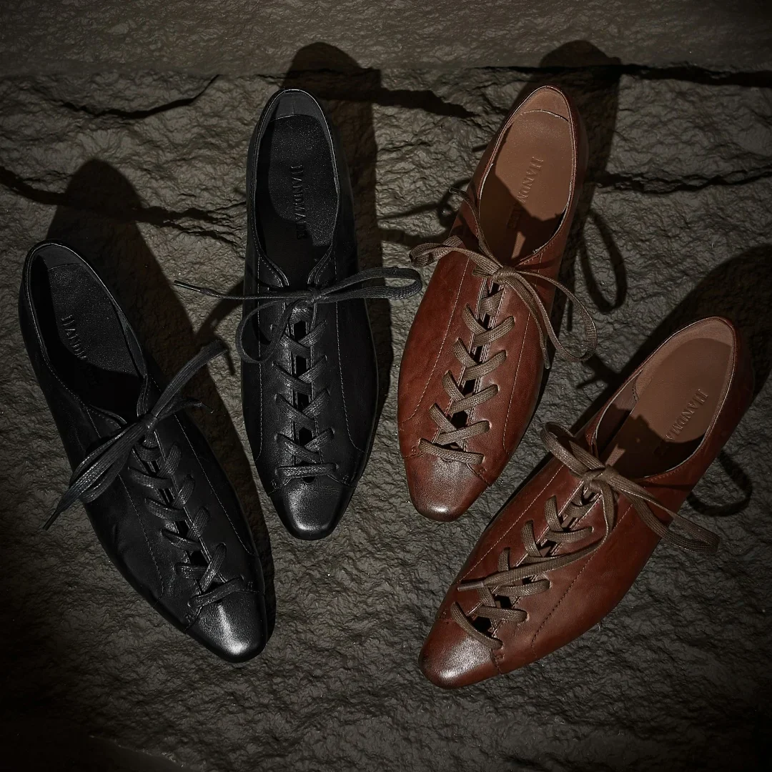Alina Vintage Lace Oxfords - Image 8