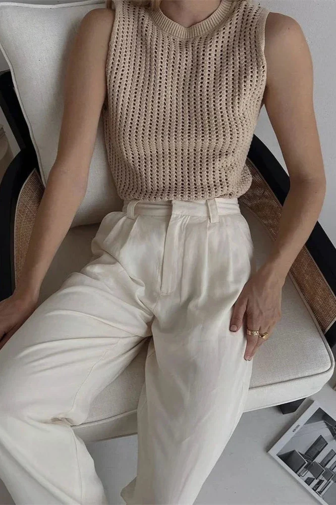 Amalfi Hollow Knit Tank - Image 13