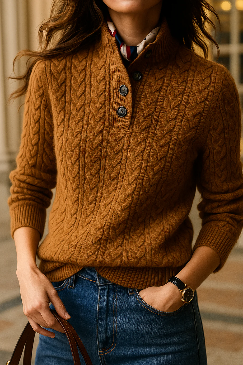 Arden Button-Up Cashmere Sweater - Image 17