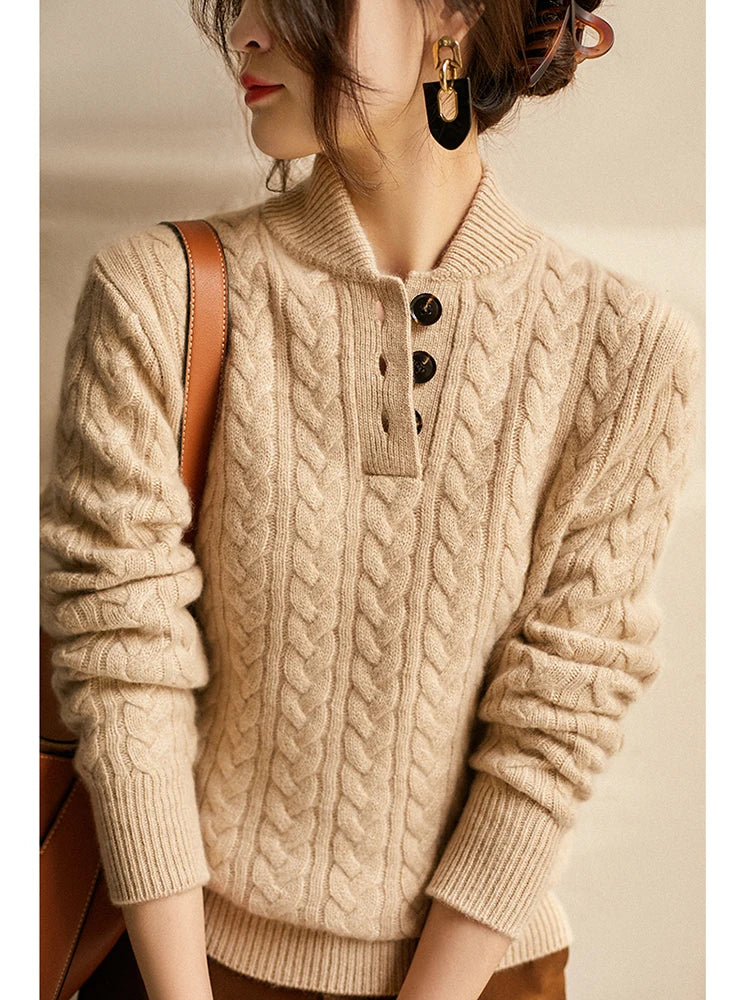 Arden Button-Up Cashmere Sweater - Image 26