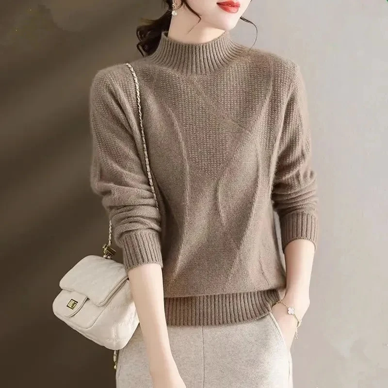 Arden Mock Neck Knit Sweater - Image 3