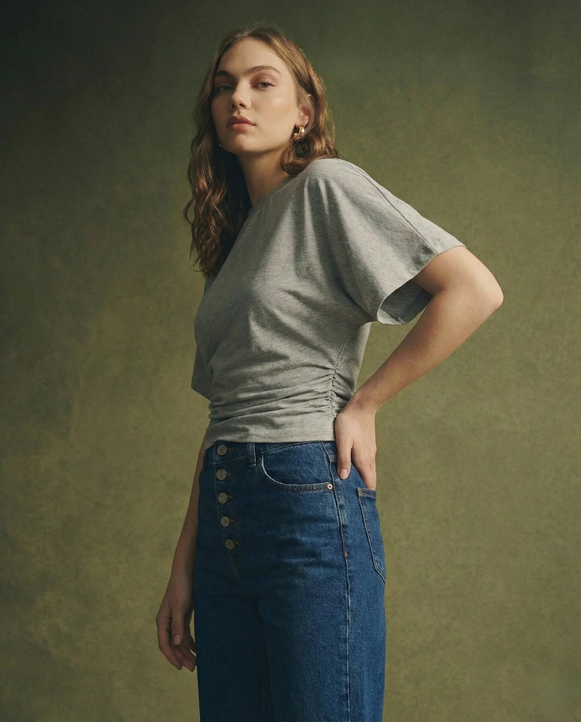 Arden Drape Cotton Tee - Image 12