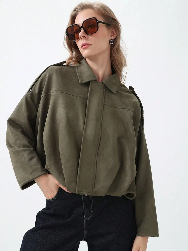 Arden Women's Suede Bomber - Image 10