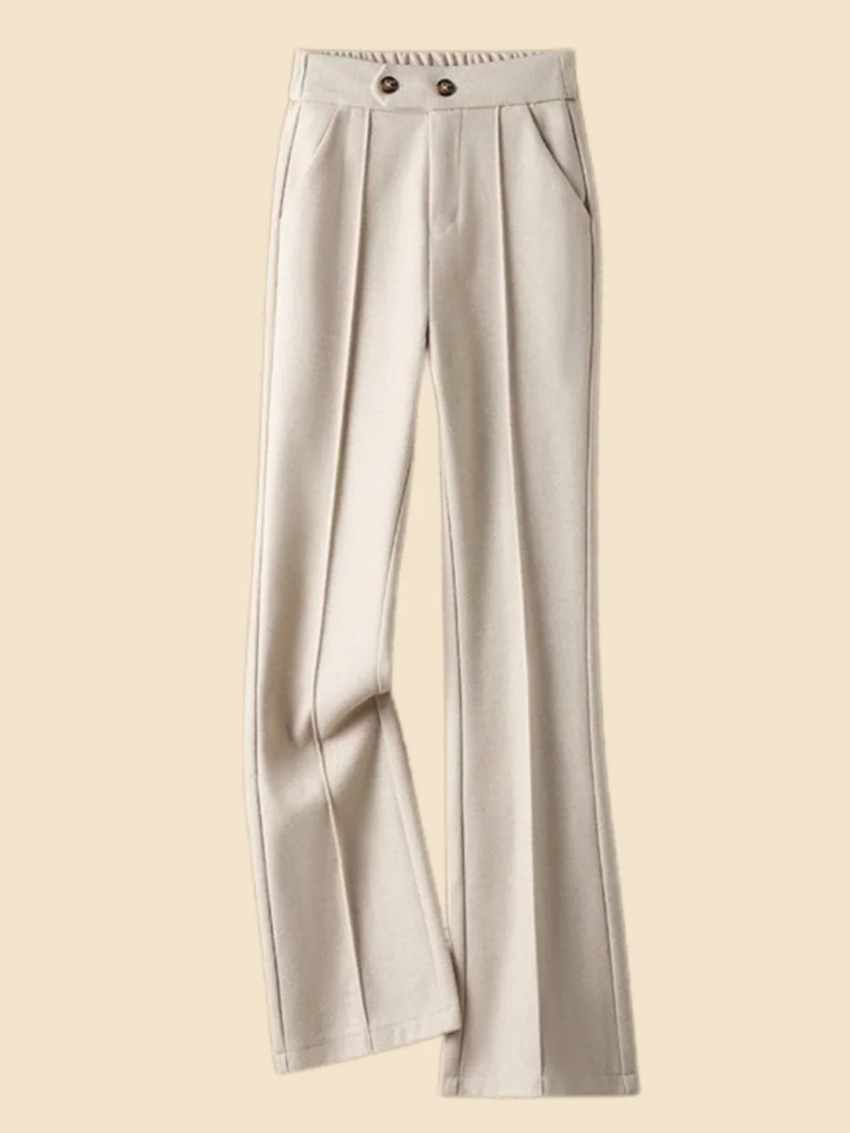 Arden Wool-Blend Flare Trousers - Image 3