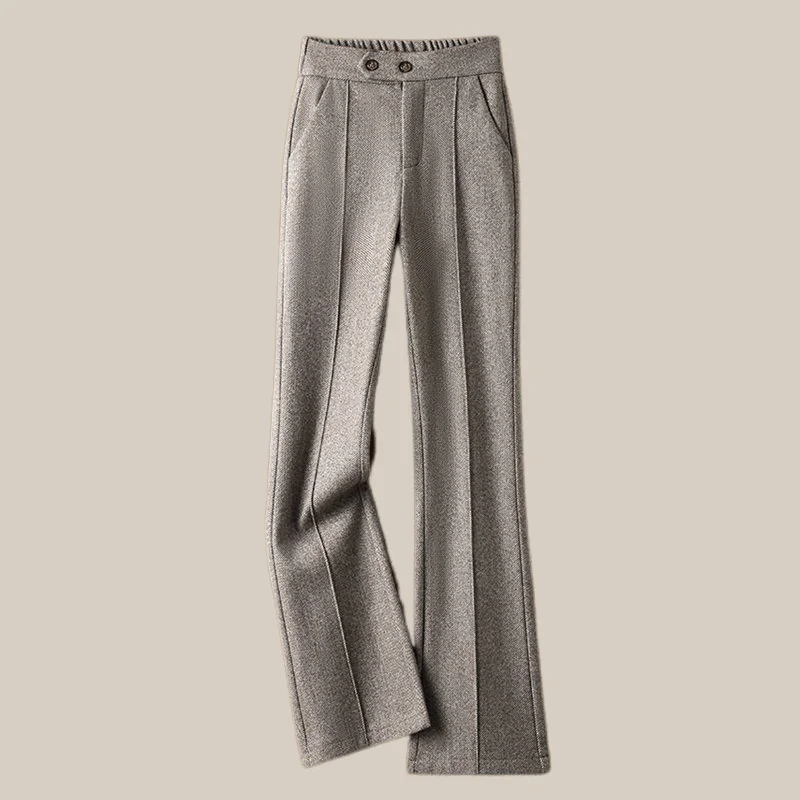 Arden Wool-Blend Flare Trousers - Image 7
