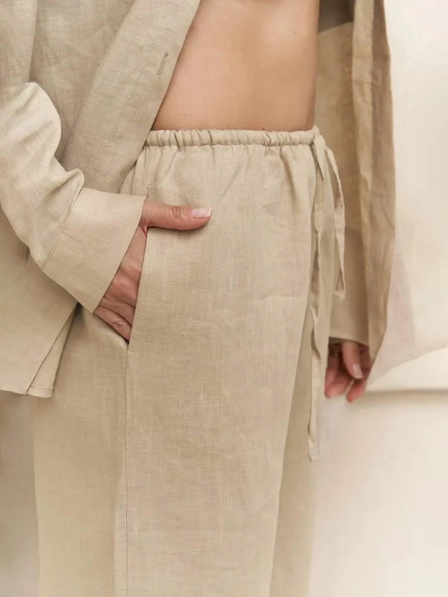 Aria 100% Cotton-Linen Set - Image 43