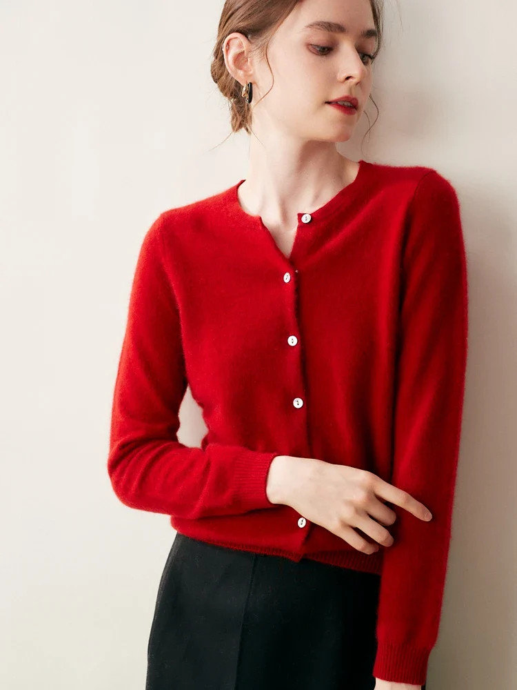 Ashford Cashmere Crew Cardigan - Image 2