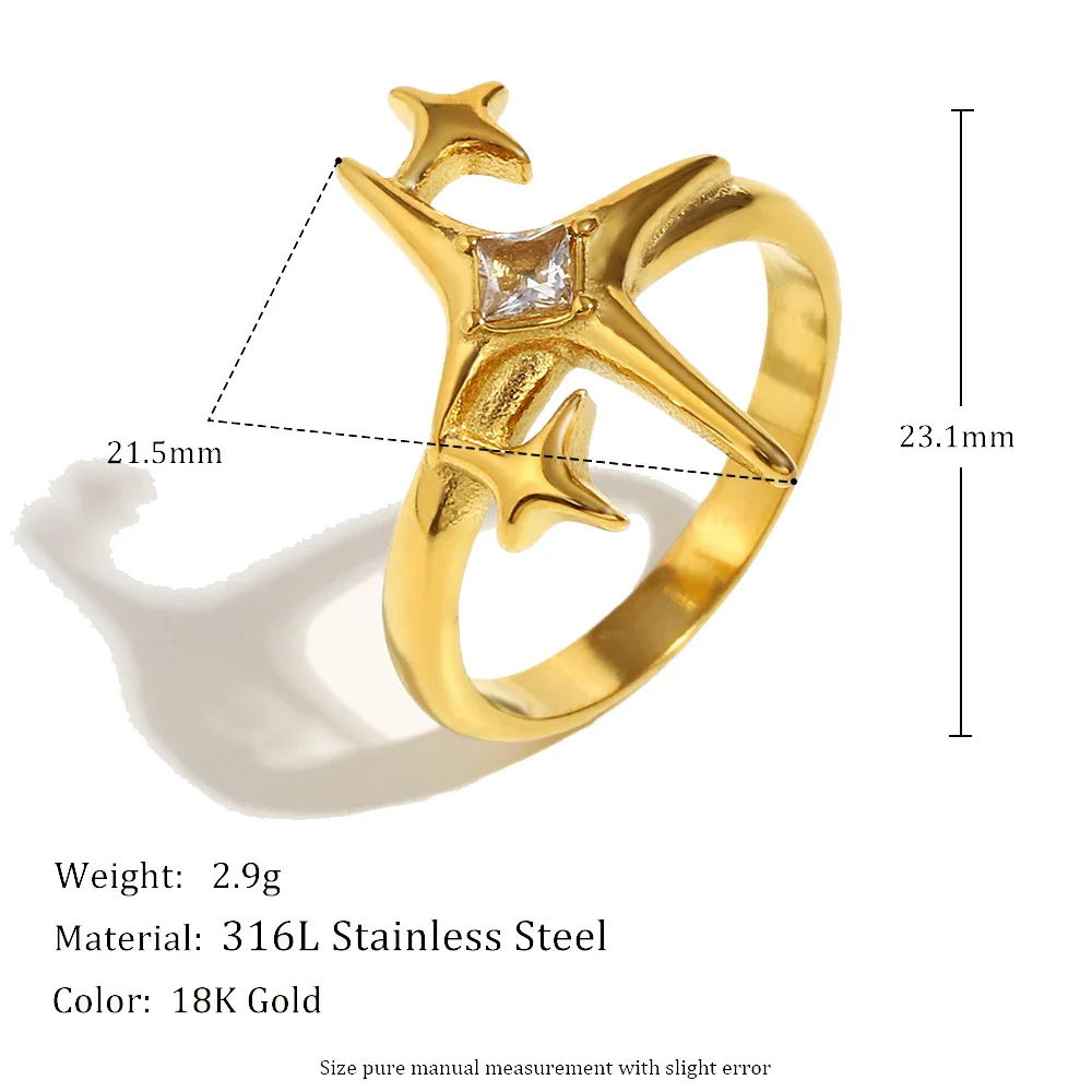Astrale 18K Zircon Ring - Image 7