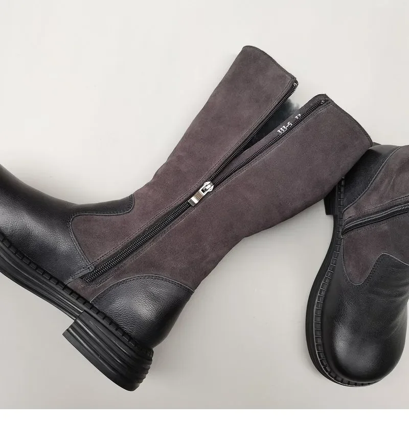 Aubrey Shearling Riding Boots - Image 16