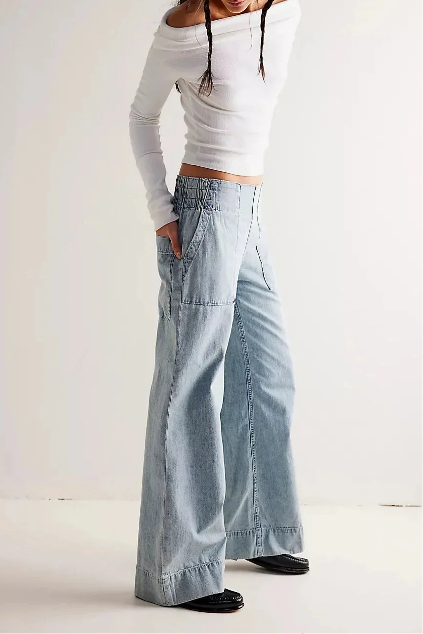 Audrey Wide-Leg Denim Jeans - Image 10