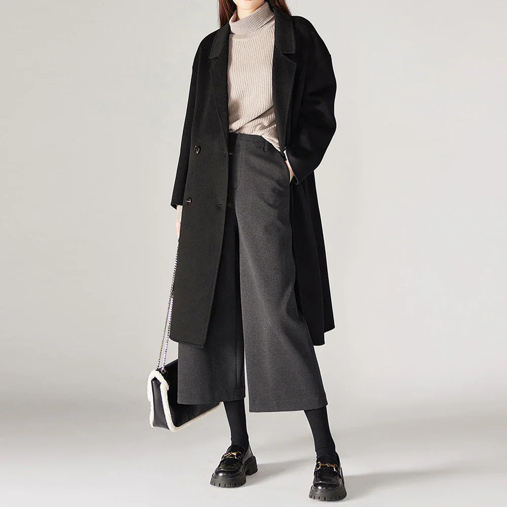 Autumn Woolen Wide Leg Pants - Image 10