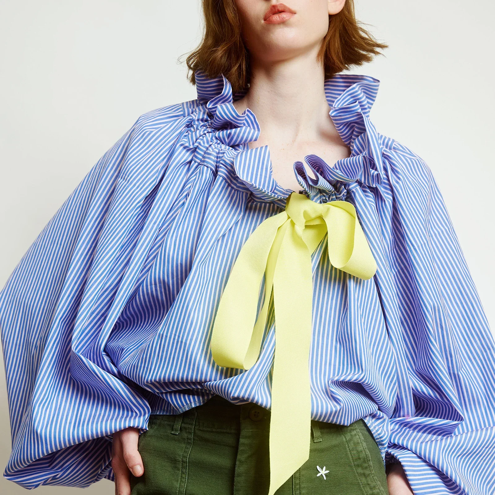 Bellarine Puffed Cotton Blouse - Image 11