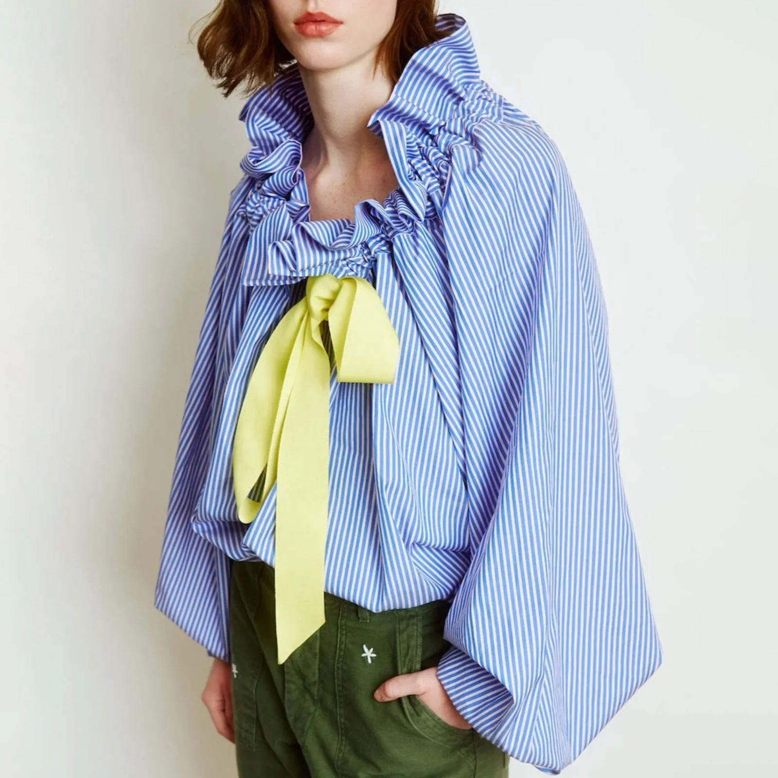 Bellarine Puffed Cotton Blouse - Image 12
