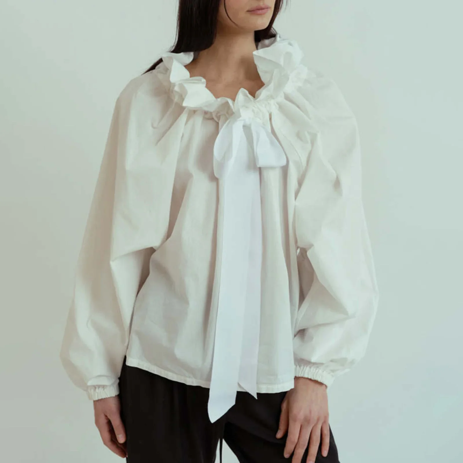 Bellarine Puffed Cotton Blouse - Image 13