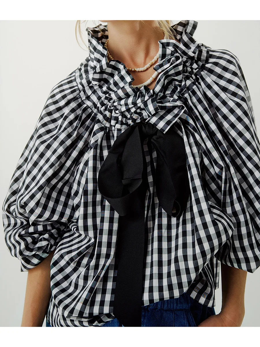 Bellarine Puffed Cotton Blouse - Image 2