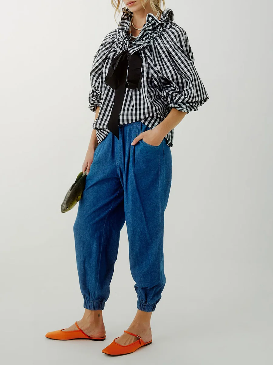 Bellarine Puffed Cotton Blouse - Image 3