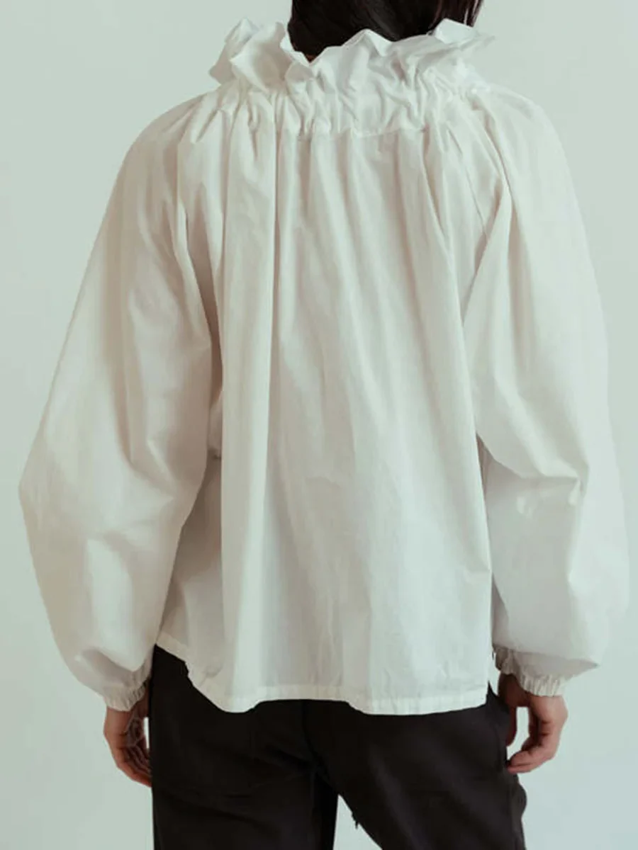 Bellarine Puffed Cotton Blouse - Image 9