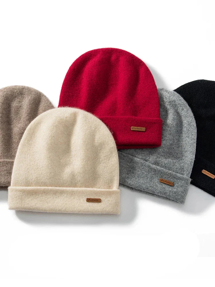 Bergen Double-Layer Cashmere Beanie - Image 6