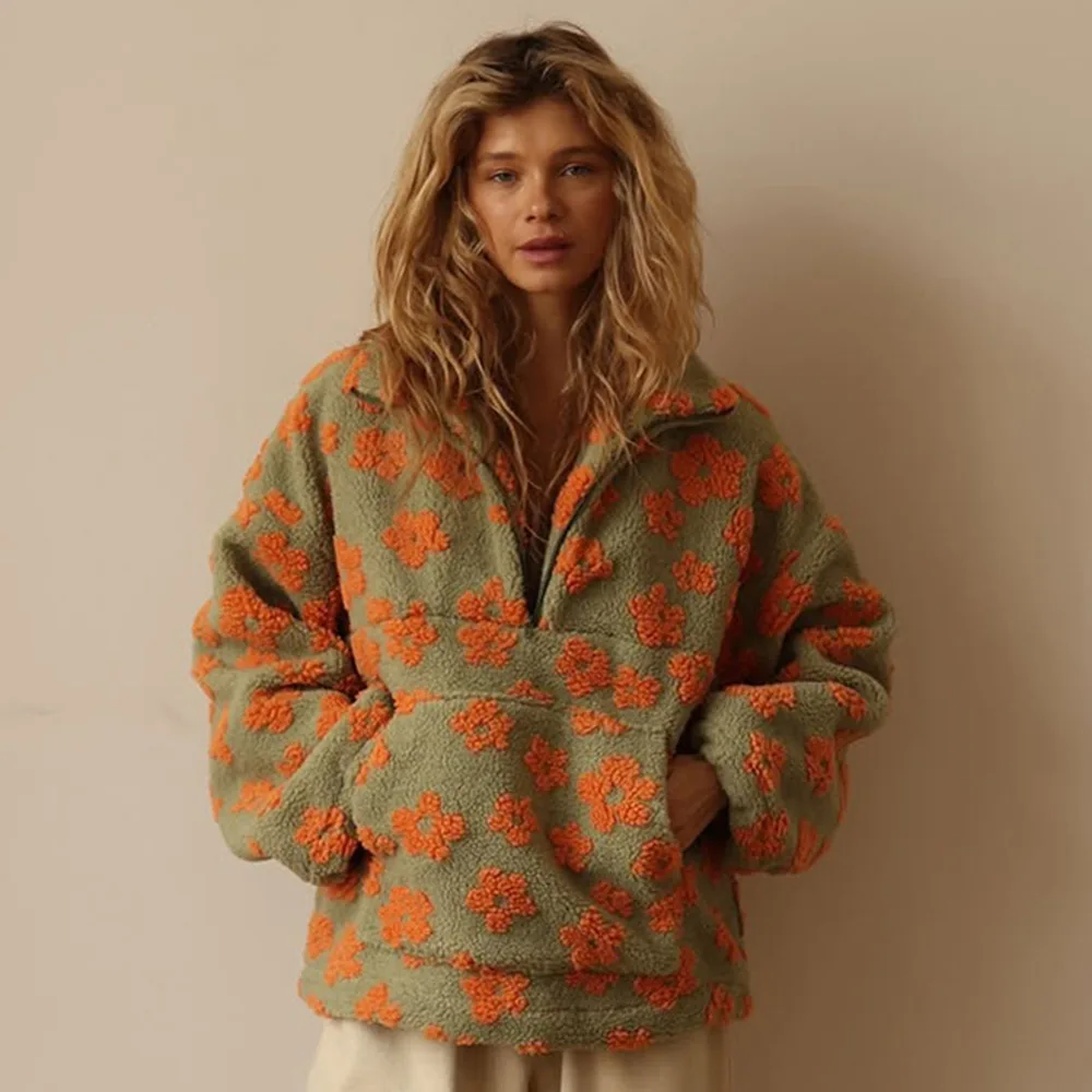 Dahlia Fleece Half-Zip Pullover - Image 4