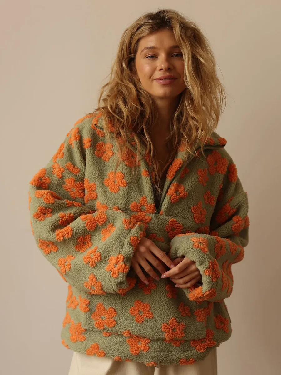 Dahlia Fleece Half-Zip Pullover - Image 8