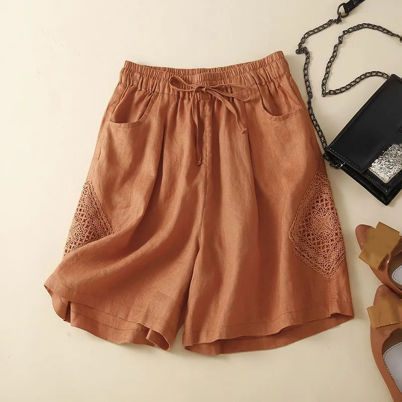 Brynn Linen Ruffle Shorts - Image 2