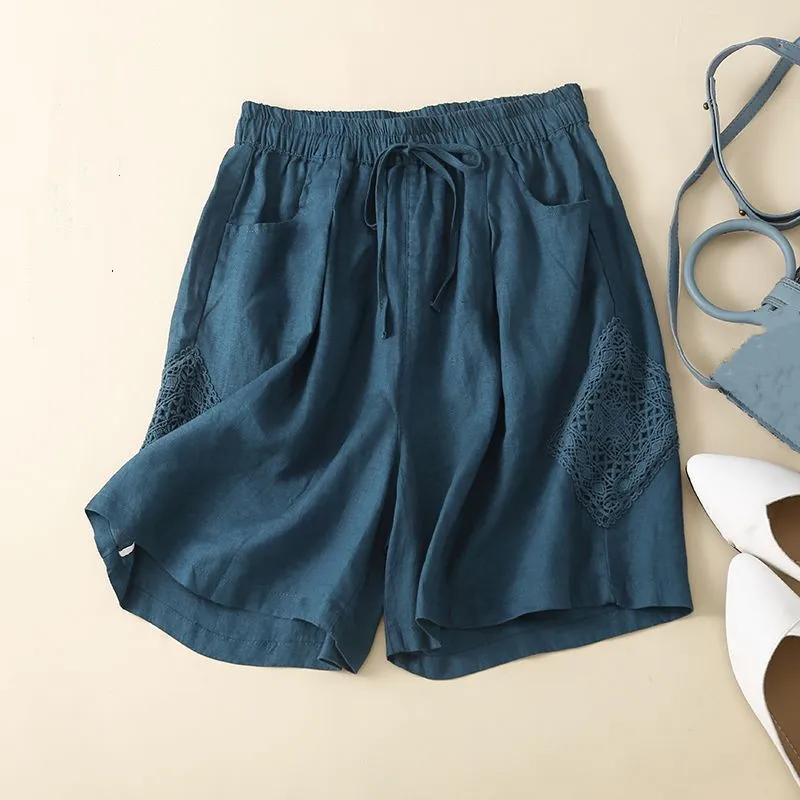 Brynn Linen Ruffle Shorts - Image 6