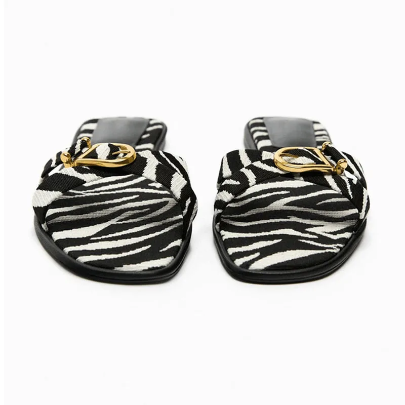 Calvi Italian Leather Cutout Slide Sandal - Image 11