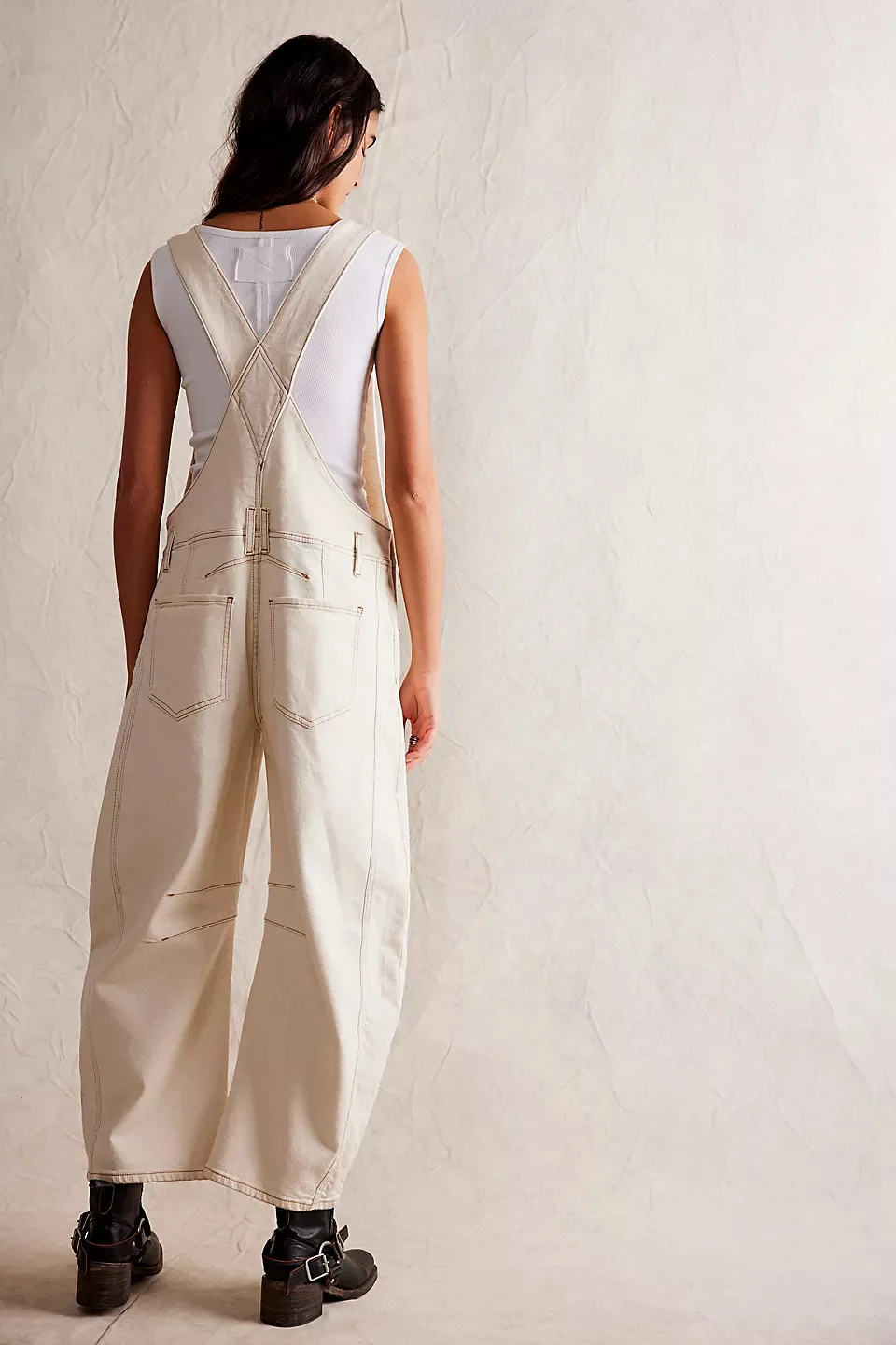 Calvia Wide-Leg Denim Overalls - Image 17