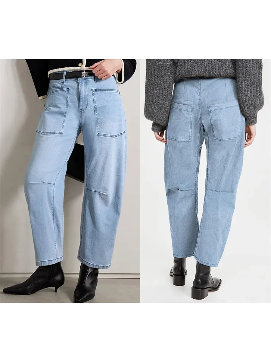 The Camden Structured Barrel Jean Denim - Image 25