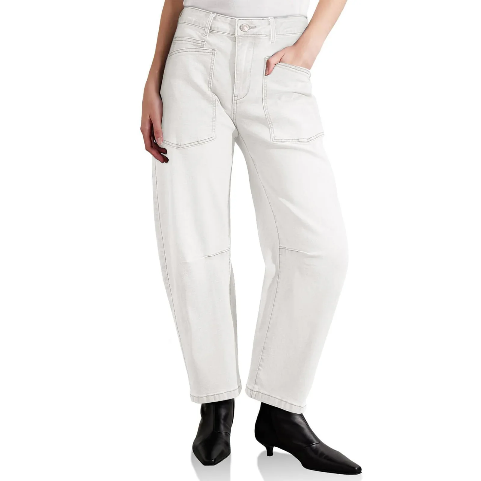 The Camden Structured Barrel Jean Denim - Image 28