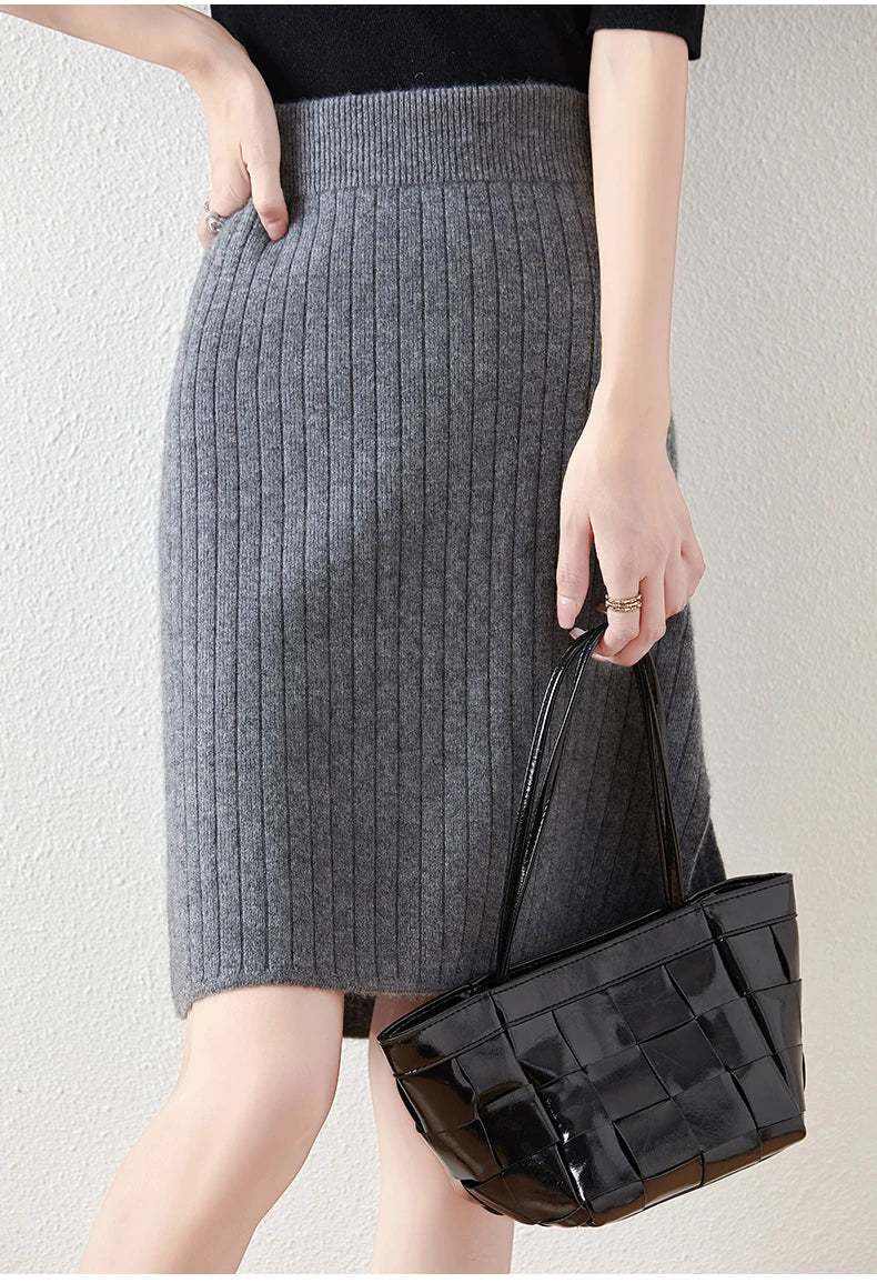Camilla Merino Wool Midi Skirt - Image 2