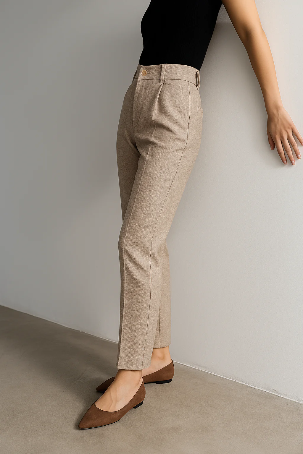 Camille Tailored Wool Pants - Image 20