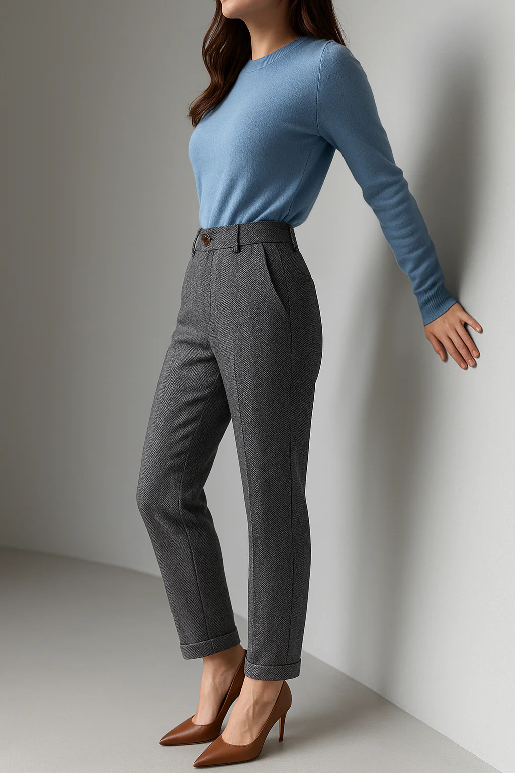 Camille Tailored Wool Pants - Image 33