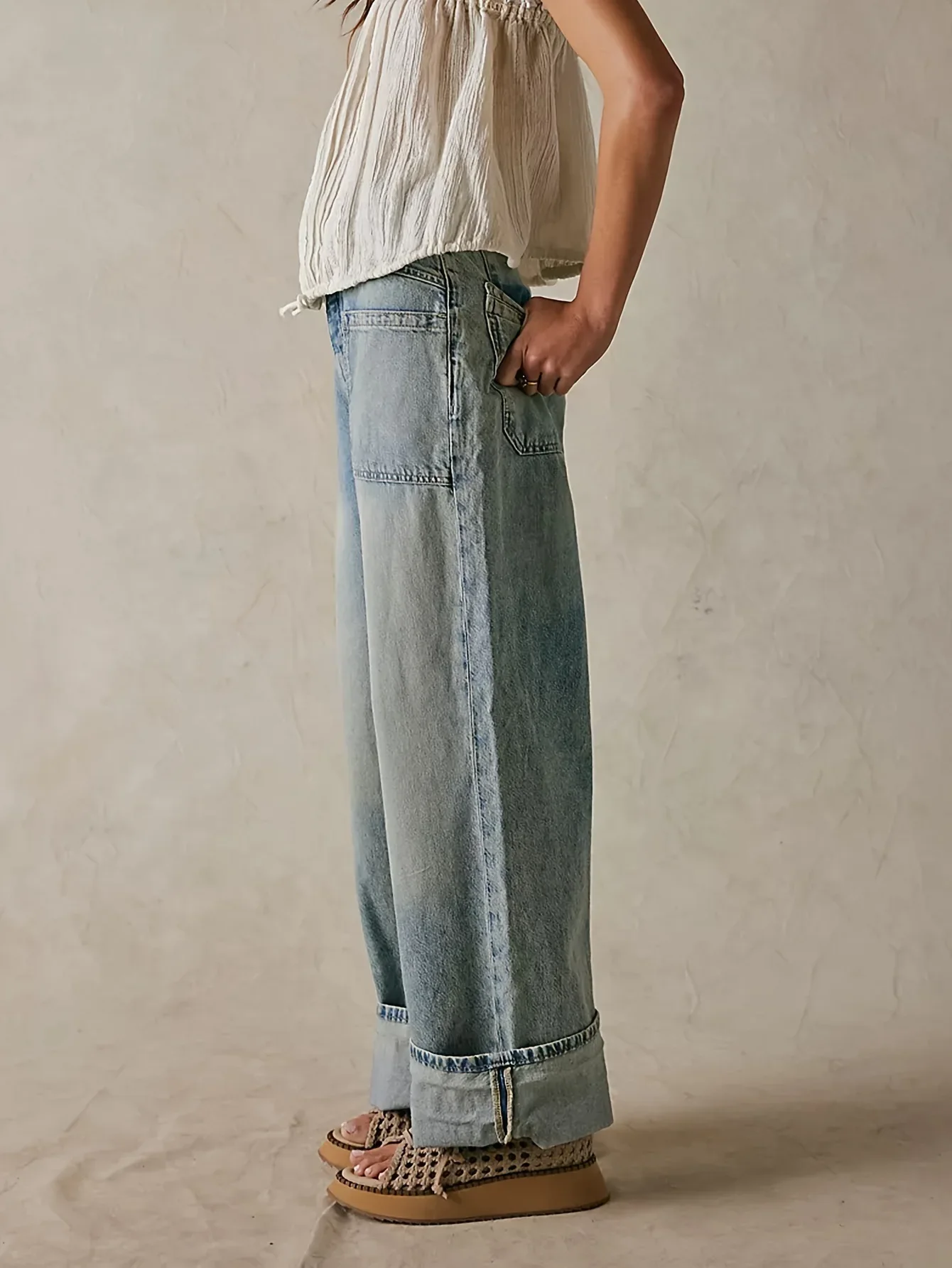 Candace High-Waist Wide-Leg Denims - Image 19