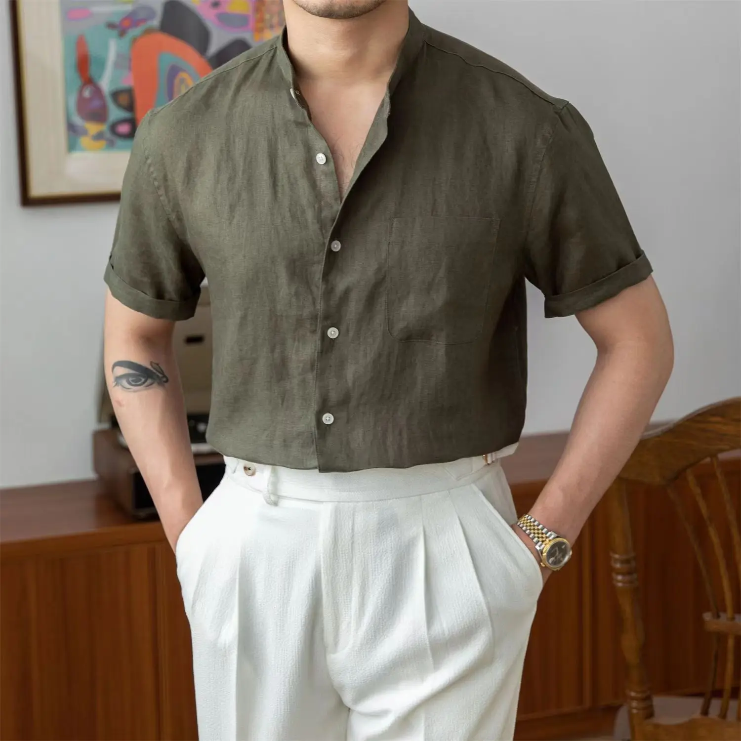 Capri Breeze Linen Shirt - Image 6