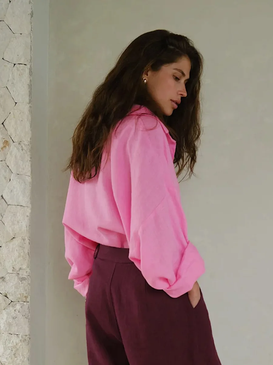 Capri Cotton Relaxed Shirt - Image 22