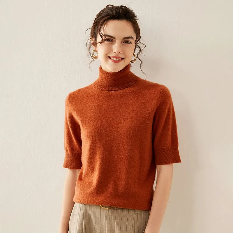 Celine Cashmere Turtleneck Tee