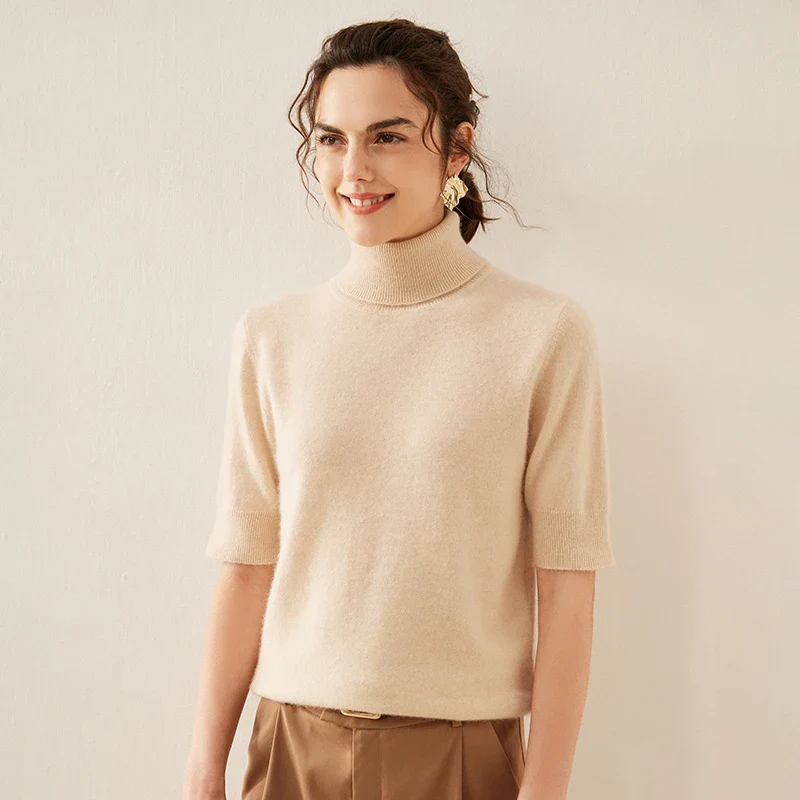 Celine Cashmere Turtleneck Tee - Image 3
