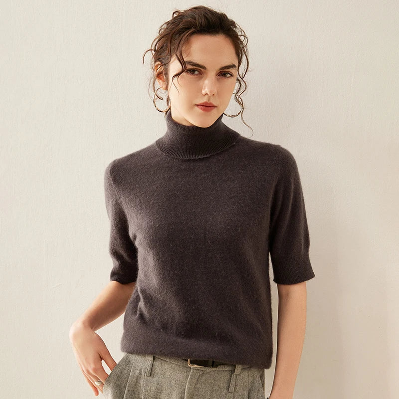 Celine Cashmere Turtleneck Tee - Image 4