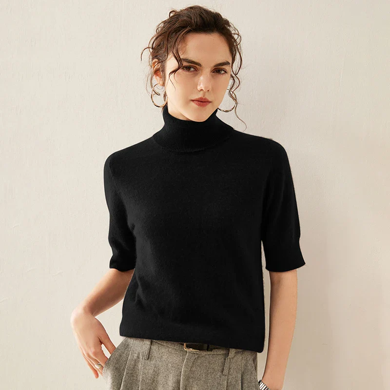 Celine Cashmere Turtleneck Tee - Image 5