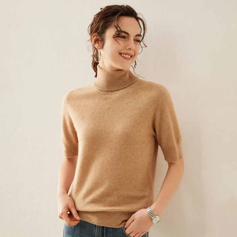 Celine Cashmere Turtleneck Tee - Image 6