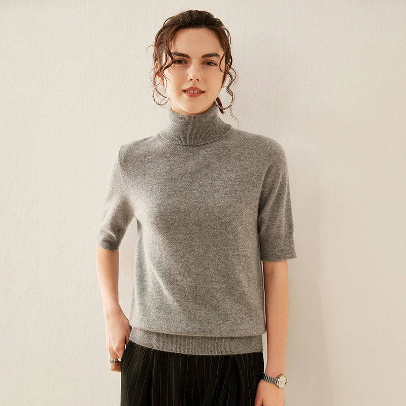Celine Cashmere Turtleneck Tee - Image 7