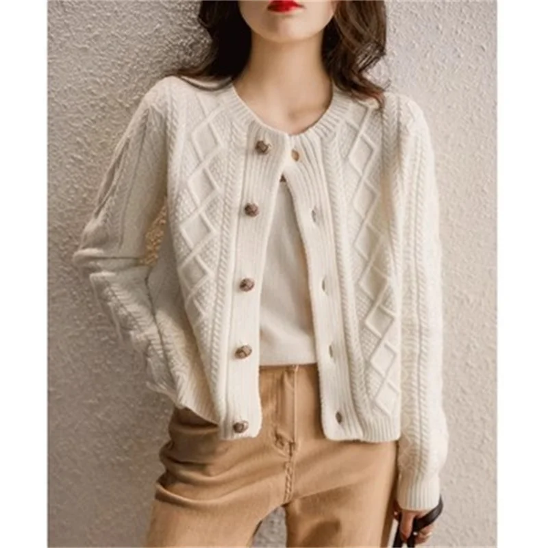 Claire Cable Knit Cardigan - Image 12