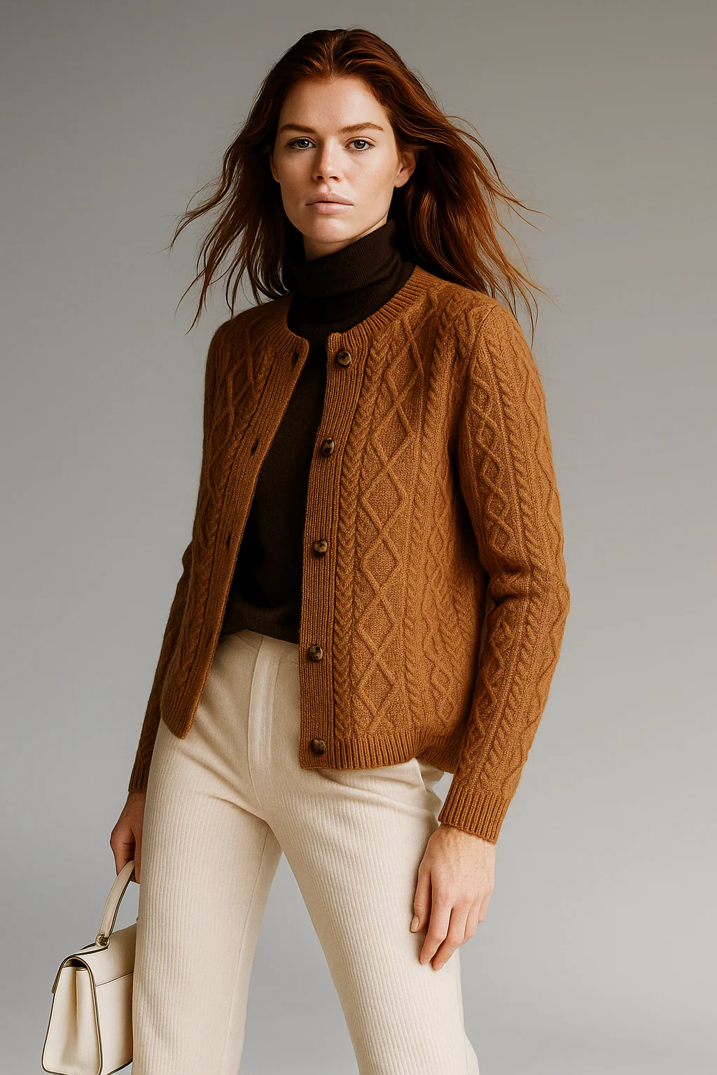 Claire Cable Knit Cardigan - Image 46