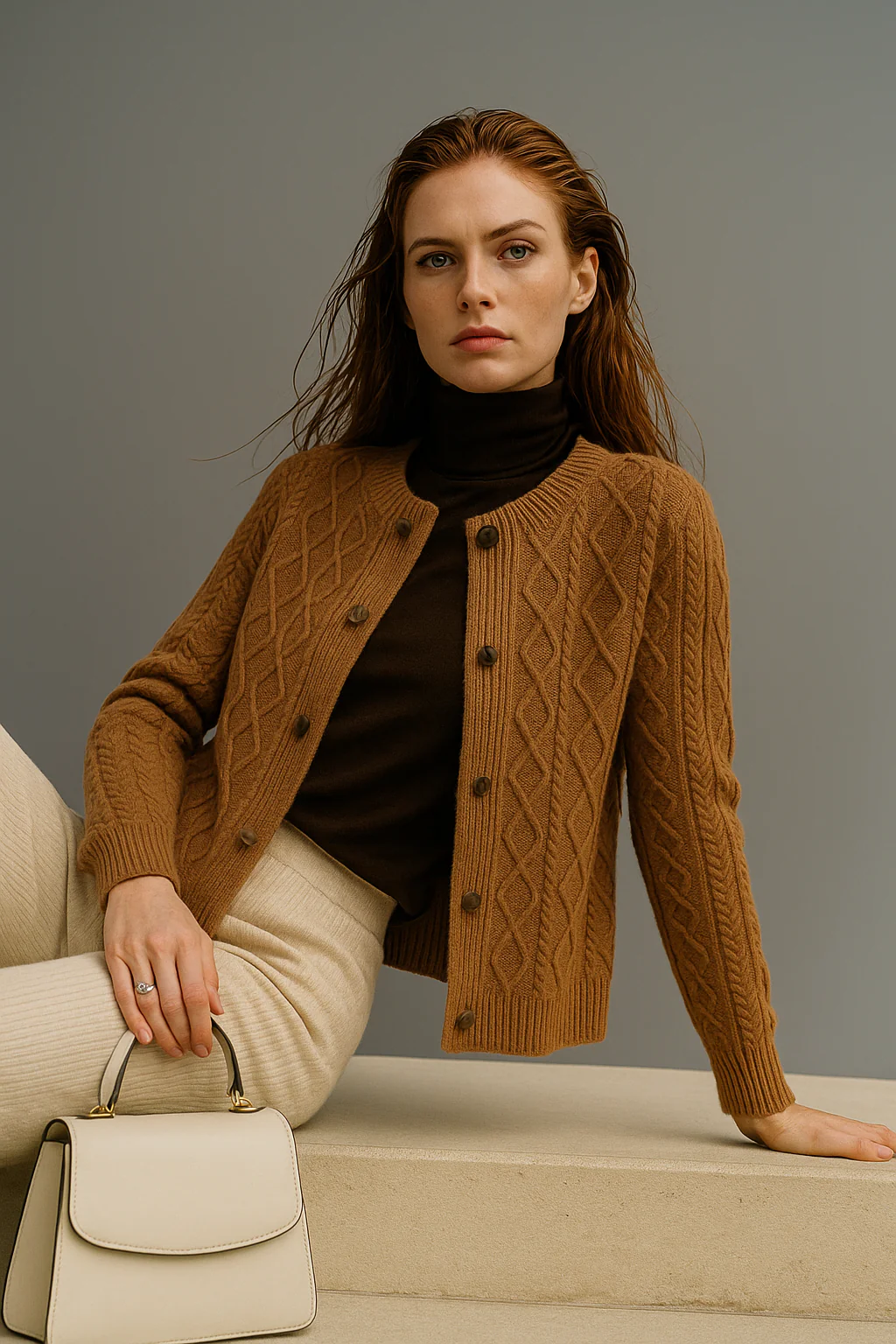 Claire Cable Knit Cardigan - Image 51