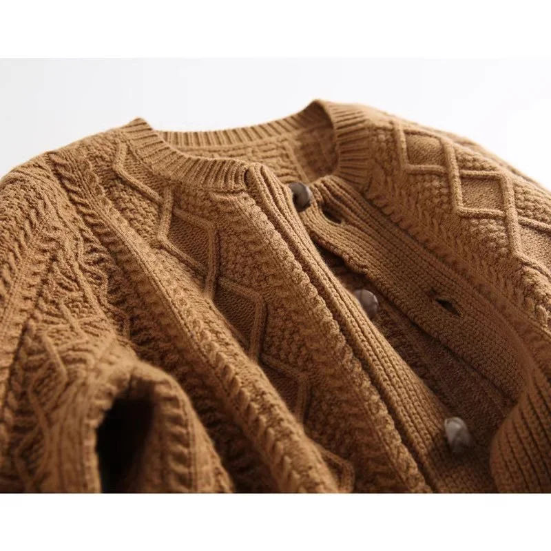 Claire Cable Knit Cardigan - Image 6